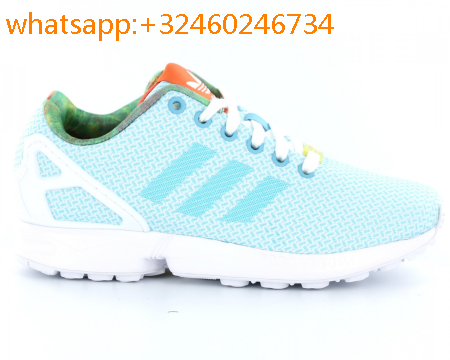 zx flux bleu marine et rose