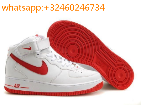air force 1 rouge et blanche homme