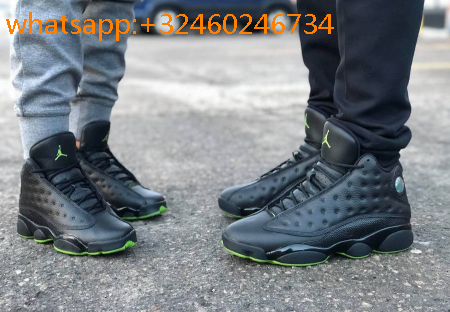 jordan 13 noir et vert