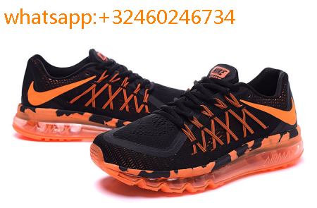 Basket noir et orange homme Clearance