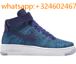 air force 1 flyknit bleu