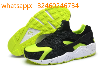 huarache noir et jaune fluo