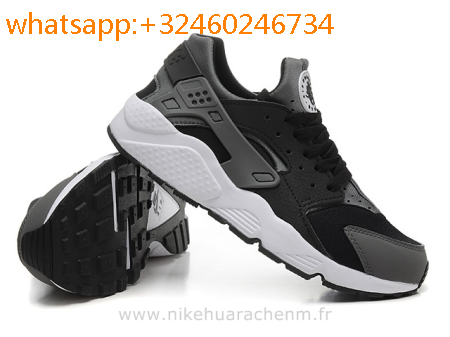 huarache homme noir et gris