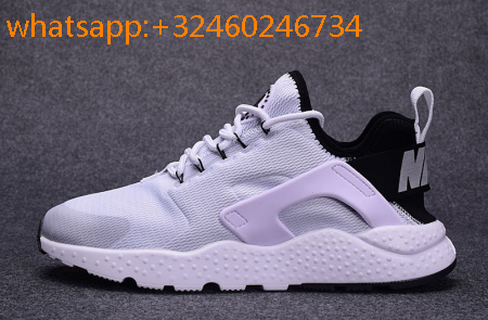 nike huarache femme blanche et noir